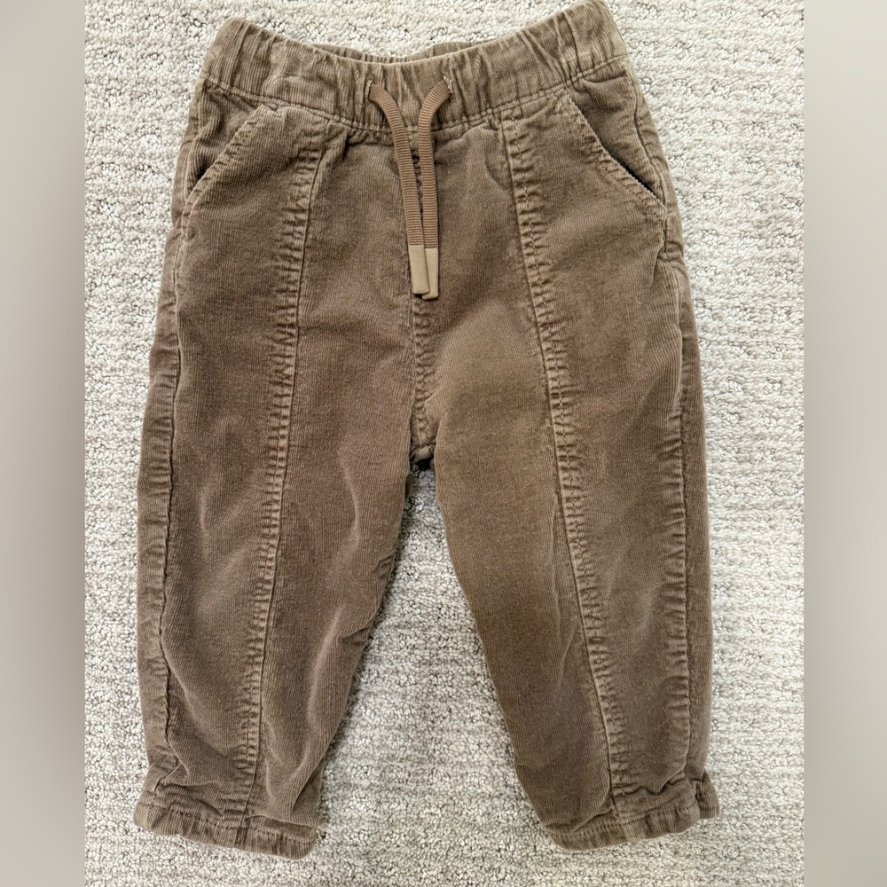 Zara Kids Light Brown Corduroy Pants 12/18M EUC